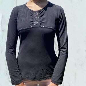 Dior Black Long Sleeve Top